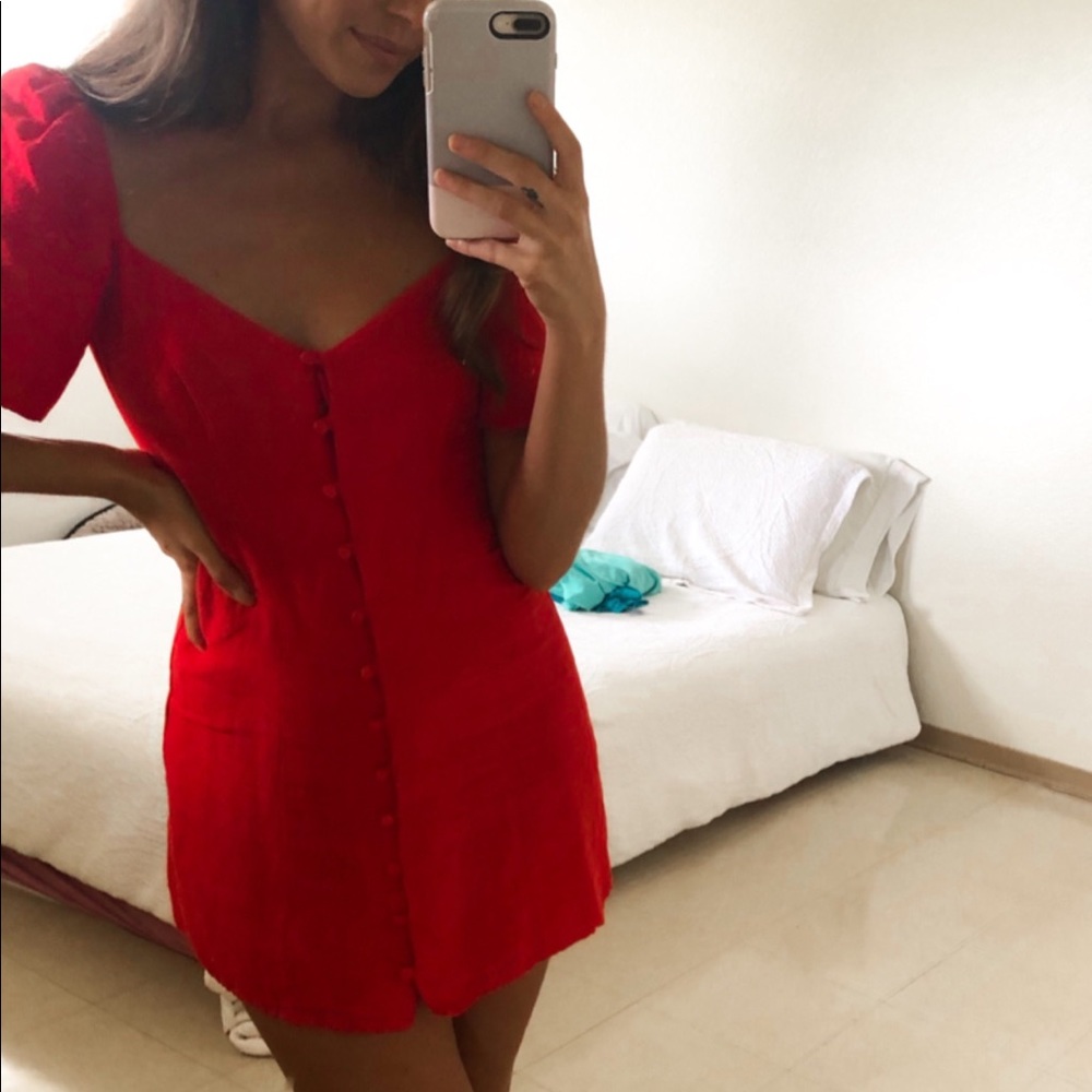 Zara red dress - size small blogger favorite!!!